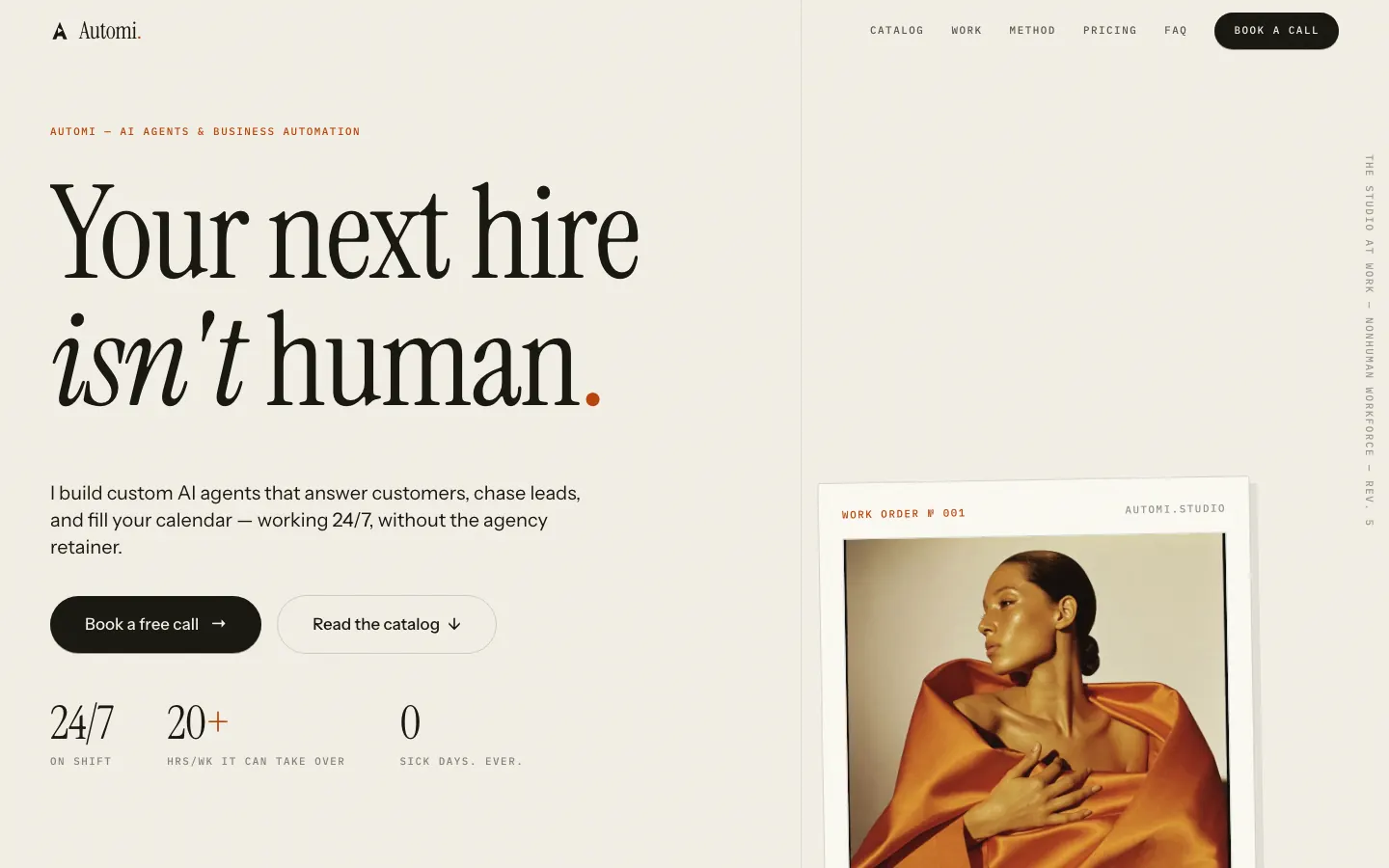 Automi Studio — the studio's own live site